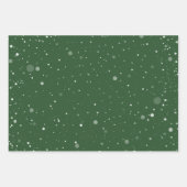 Waldland Fall Grün, Weiß & Gold Weihnachtsgeschenk Geschenkpapier Set (Vorderseite 2)