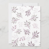 Waldland fallen rosa Specker rustikal einladen Einladung (Rückseite)