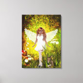 Waldland Fee Geheimgarten überwölbte Canvas Leinwanddruck (Vorderseite)