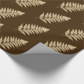 Waldland Fern 1, Brown und Beige Geschenkpapier (Ecke)