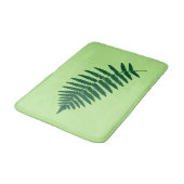 Waldland Fern 2, Smaragd und leicht grün Badematte (Schrägansicht)