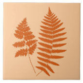 Waldland Fern, Pastel und Mandarin Orange Fliese (Vorderseite)