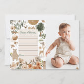 Waldland Geburtstagszeit Kapselnotizkarte Einladung (Vorderseite)