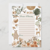 Waldland Geburtstagszeit Kapselnotizkarte Einladung (Vorderseite)