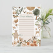 Waldland Geburtstagszeit Kapselnotizkarte Einladung (Stehend Vorderseite)