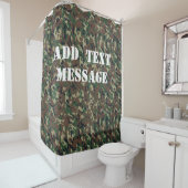 Waldland Green Camouflage Muster Duschvorhang (Beispiel)
