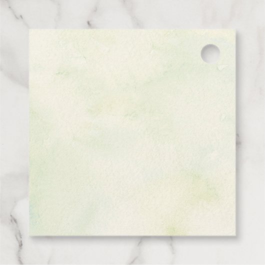 Waldland Grüne Brautparty Gefallen Tag Geschenkanhänger (Rückseite)