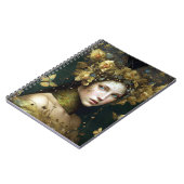 Waldland Grüne Märchen Fantasie Kunst Notizblock (Linke Seite)