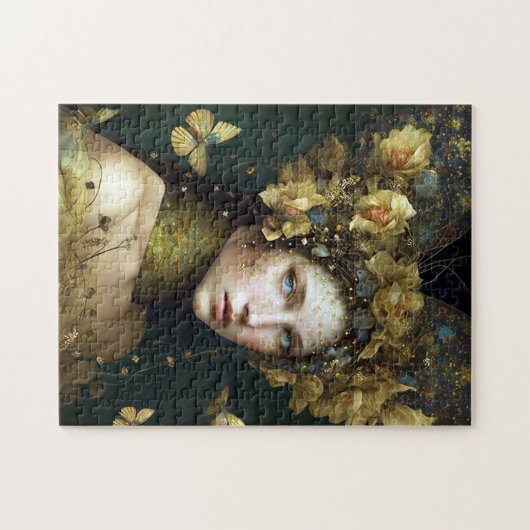 Waldland Grüne Märchen Fantasie Kunst Puzzle (Horizontal)