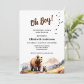 Waldland hat seinen ersten Geburtstag Einladung (Stehend Vorderseite)