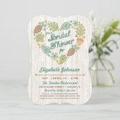 Waldland Herzblinddusche Einladung (Stehend Vorderseite)