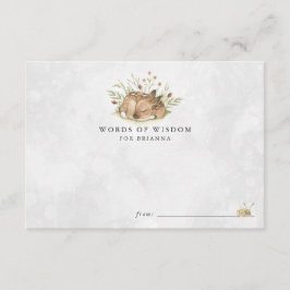 Waldland Hirsch Kinderduschberatungskarten Begleitkarte