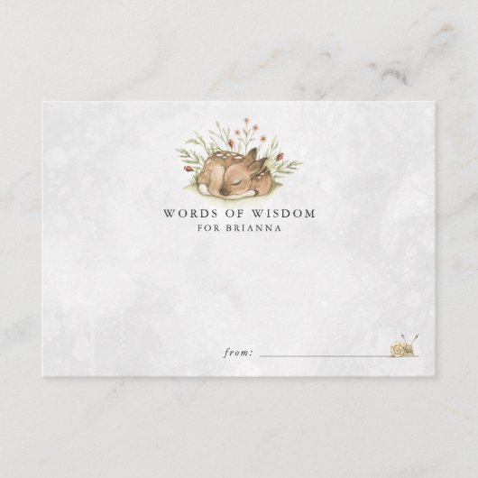 Waldland Hirsch Kinderduschberatungskarten Begleitkarte (Vorderseite)