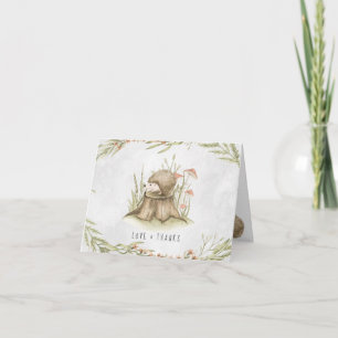 Waldland-Igel Forest Baby Shooter Vielen Dank Dankeskarte