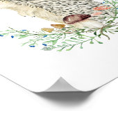 Waldland Igel Personalisiert Poster (Ecke)