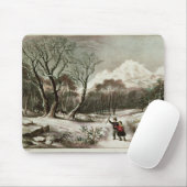 Waldland im Winter Mousepad (Mit Mouse)