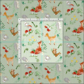 Waldland Märchenwesen Neutrales Kinderzimmer Stoff (Kachel)