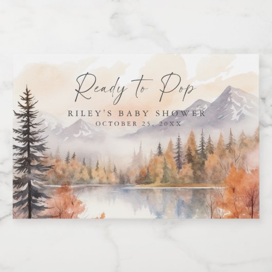 Waldland Mini Sparkling Weinmarken Bereit zum Pop Schaumweinetikett (Einzelnes Label)