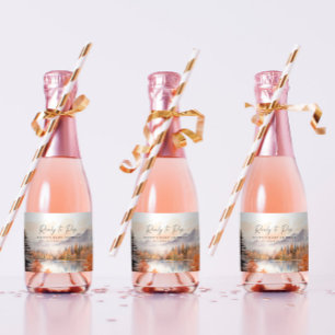 Waldland Mini Sparkling Weinmarken Bereit zum Pop Schaumweinetikett