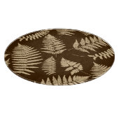 Waldland-Muster, Beige und Braun Schneidebrett (Ecke)