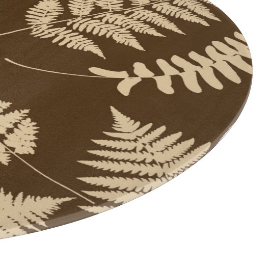 Waldland-Muster, Beige und Braun Schneidebrett (Ecke)