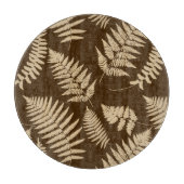 Waldland-Muster, Beige und Braun Schneidebrett (Vorderseite)