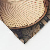 Waldland Naturfarben Pilze weich weich Fleecedecke (Ecke)