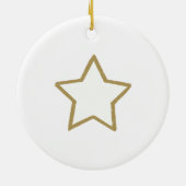 Waldland Niedliche Santa Animals Rosa Keramik Ornament (Hinten)