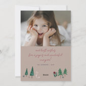 Waldland Nordetiere Schnee Weihnachten (Rückseite)