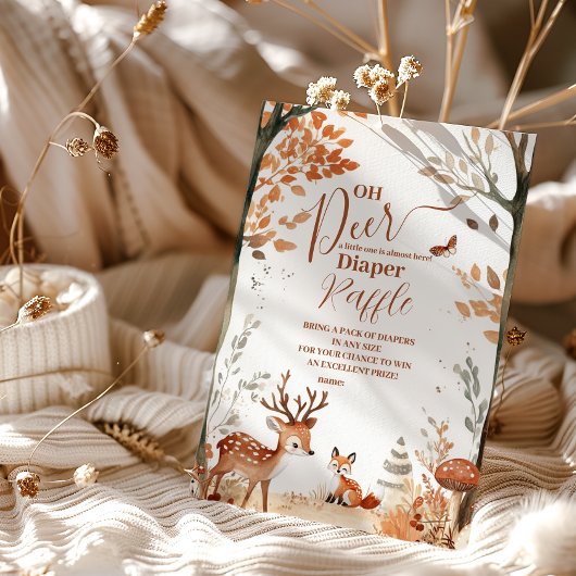 Waldland Oh Deer Forest Diapper Raffle Begleitkarte