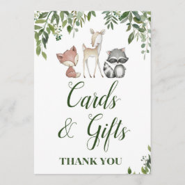 Waldland Party Zeichen - Karten und Geschenke Zeic