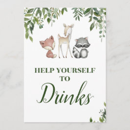 Waldland Party Zeichen - Tankstelle 12x18 Einladung