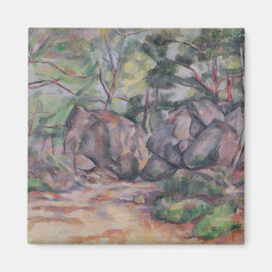 Waldland Pauls Cezanne mit Flusssteinen, 1893 Magnet