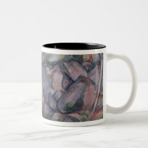 Waldland Pauls Cezanne   mit Flusssteinen, 1893 Zweifarbige Tasse