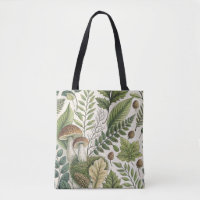 Waldland Pilze Pinecones Ferns Herbstmuster