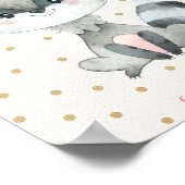 Waldland Raccoon Kinderzimmer Kunst, Dichtung und Poster (Ecke)