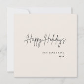 Waldland Rustikale Foliage Foto Urlaubskarte Karte (Rückseite)