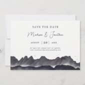 Waldland Rustikale Waldlandschaft Hochzeit Save The Date (Vorderseite)