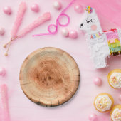 Waldland Rustikale Wasserfarbe Baumkörnchen Pappteller (Party)