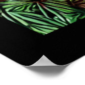 Waldland Rustikaler schwarzer Rabe Poster (Ecke)