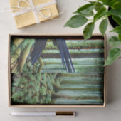 Waldland Rustikaler schwarzer Rabe Seidenpapier (Geschenk)