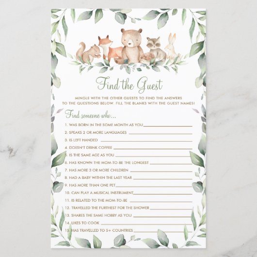 Waldland Tierwelt Finden Sie das Game (Vorderseite)