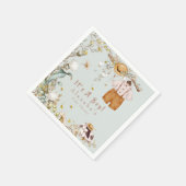 Waldland Tierwelt Rustikaler Junge Serviette (Ecke)