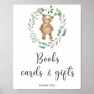 Waldland trägt Bücherkarten und Geschenkposter Poster