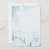 Waldland, Wald, Kiefernbäume Save the Date (Rückseite)