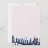 Waldland, Wald, Pinienbäume Verlobung Einladung (Rückseite)
