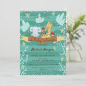 Waldland, Waldtiere Kinderdusche Einladung (Stehend Vorderseite)