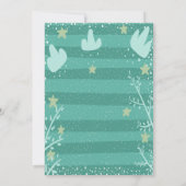 Waldland, Waldtiere Kinderdusche Einladung (Rückseite)