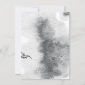 Waldland Wasserfarbengebirge Einladung zur Hochzei (Rückseite)