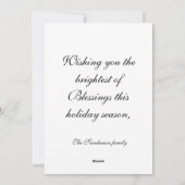 Waldland Weihnachten Tree Illustration Holiday Car (Rückseite)